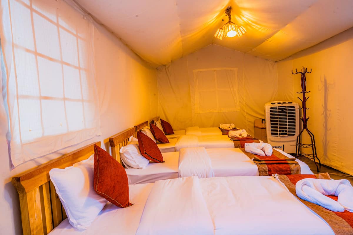 Deluxe Tent, Multiple Beds, Non Smoking | 1 bedroom, in-room safe, free WiFi