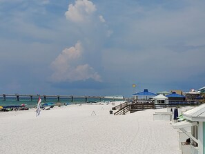 En la playa