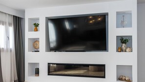 TV og peis