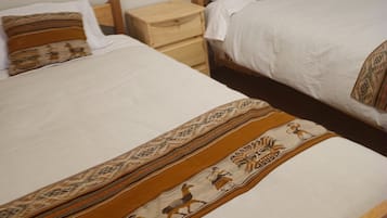 Habitación básica con 2 camas individuales | Escritorio y ropa de cama