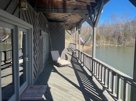 Terrace/patio. True Fisherman's Cabin on Private Lake