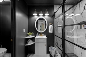 Hair dryer, towels