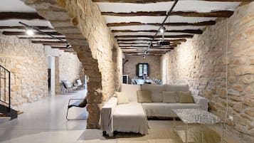 Televisor, llar de foc, videojocs i taula de tennis de taula