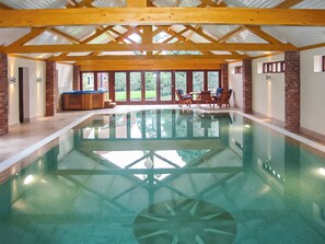 Indoor pool, a heated pool - The Farmhouse - UK45894 (Banham)