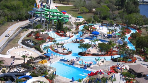 Luxury Getaway with Waterpark Steps Away