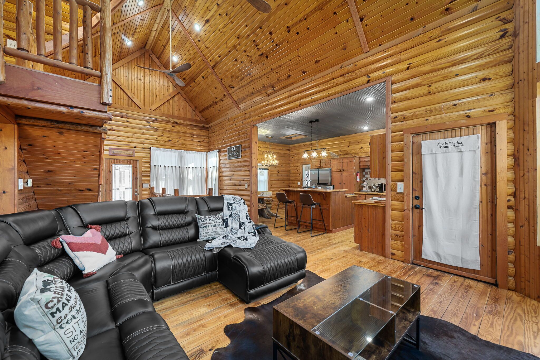 Smart TV, fireplace, video games