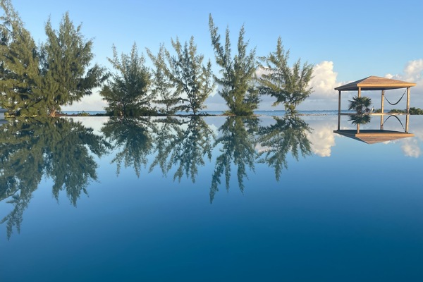 View from the Pool on a calm evening