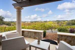 Luxury Studio Suite, 1 King Bed, Ensuite, Vineyard View | Terrace/patio - Grand Reserve Inn (Plymouth)