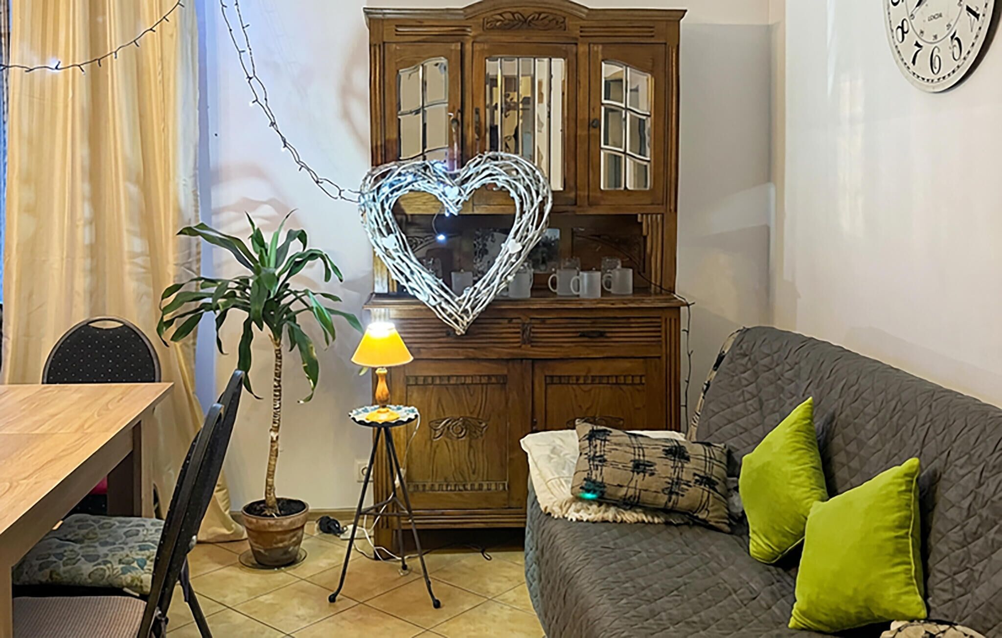 TV connectée, cheminée