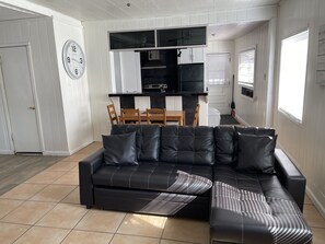 Standard Apartment | Living area | 40-inch Smart TV with digital channels, streaming services - Snow Bear Lodge (Big Bear Lake)