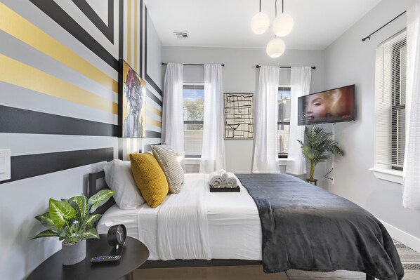 4 dormitorios, tabla de planchar con plancha, wifi y ropa de cama