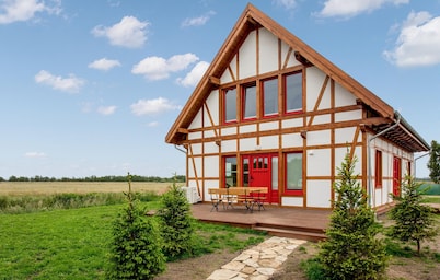 Nice home in Rowy with house a panoramic view