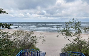 Vlak bij het strand