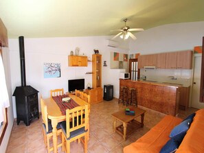 Fernseher, Kamin