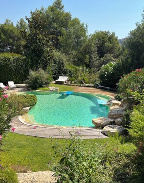 Una piscina riscaldata