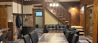 This dramatic home Located inside THE HIDEOUT offers a unique layout