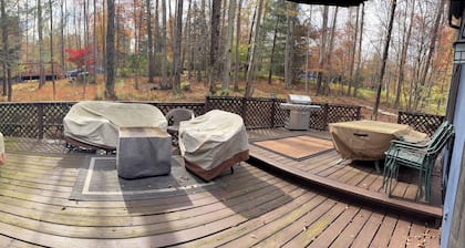 This dramatic home Located inside THE HIDEOUT offers a unique layout