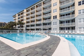 A heated pool
