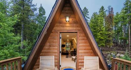 The Fox Den with views and creek on an acre!