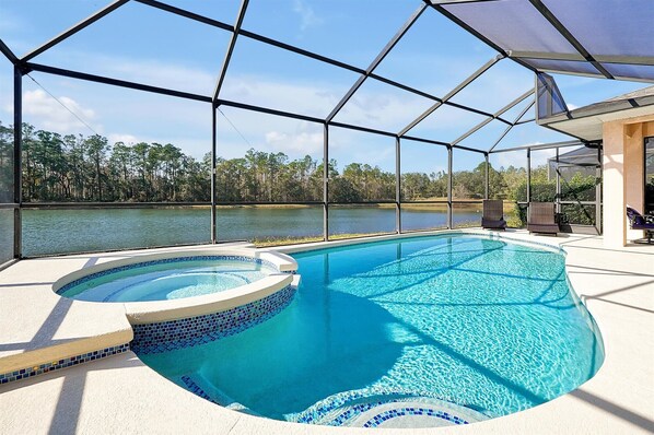 A heated pool