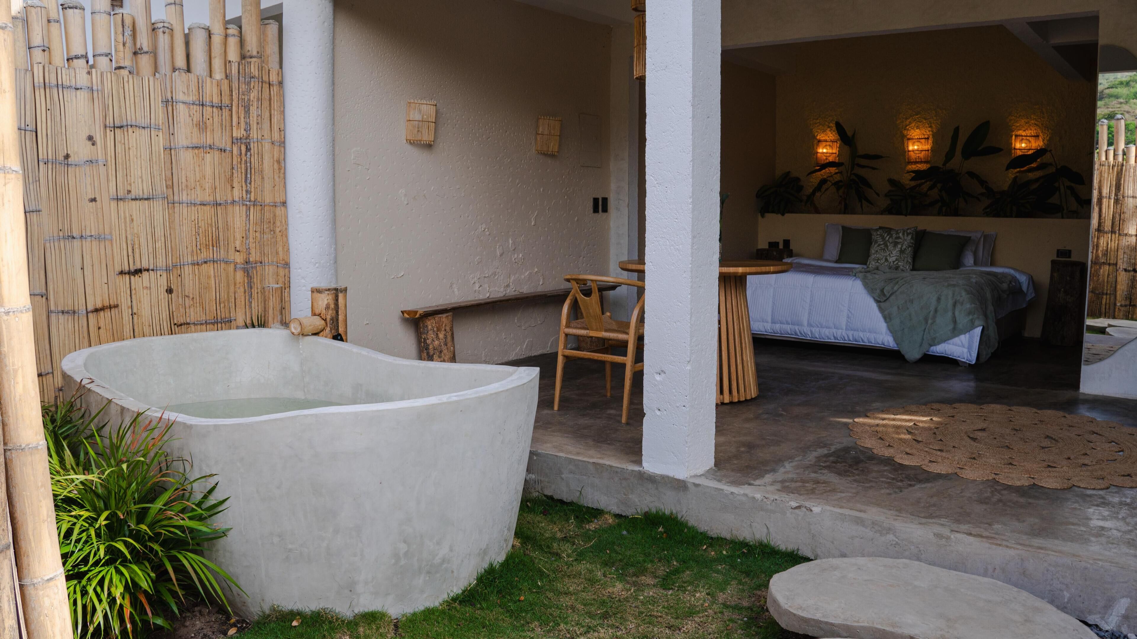 Cabane Luxe, 1 très grand lit | 1 chambre, coffres-forts dans les chambres, décoration personnalisée