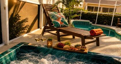 Private Pool Oasis + Hot Tub ,Quiet Luxury in The Villages, Pet Friendly