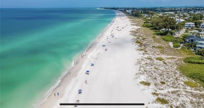 Beautiful 2br/2ba condo just steps from the clear blue Gulf waters.