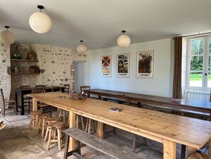 Dining - Country house near Foret de Tronçay with swimming pool and spa (La Perche)