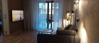 Brand new, luxury apartment with private patio.
Closed, guarded, intimate estate