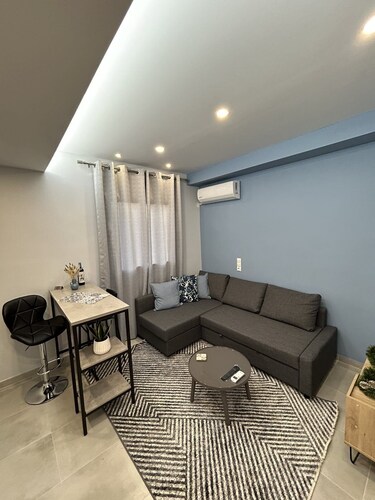 Family size apartment 45 sq.m, 5 min away fto the AGIA BARBARA springs