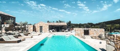 AuĂenpool, beheizter Pool