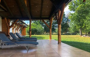 Terrace/patio - Nice home in Srokowo with sauna (Srokowo)