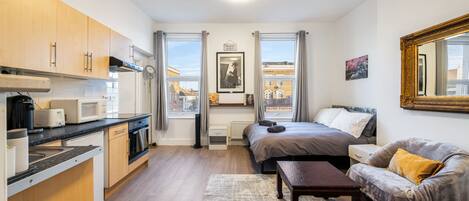 1 Schlafzimmer, Bügeleisen/Bügelbrett, kostenloses WLAN, Bettwäsche