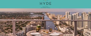 Outdoor dining - Luxury Hyde Beach Hollywood 2Bed/2Bath Florida - Sleeps 6 (Hollywood)