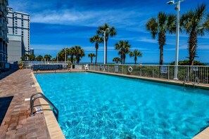 Indoor pool - Oceanfront Studio With Indoor Waterpark! Water Slides and More-Dunes Village Resort 342 (Myrtle Beach)