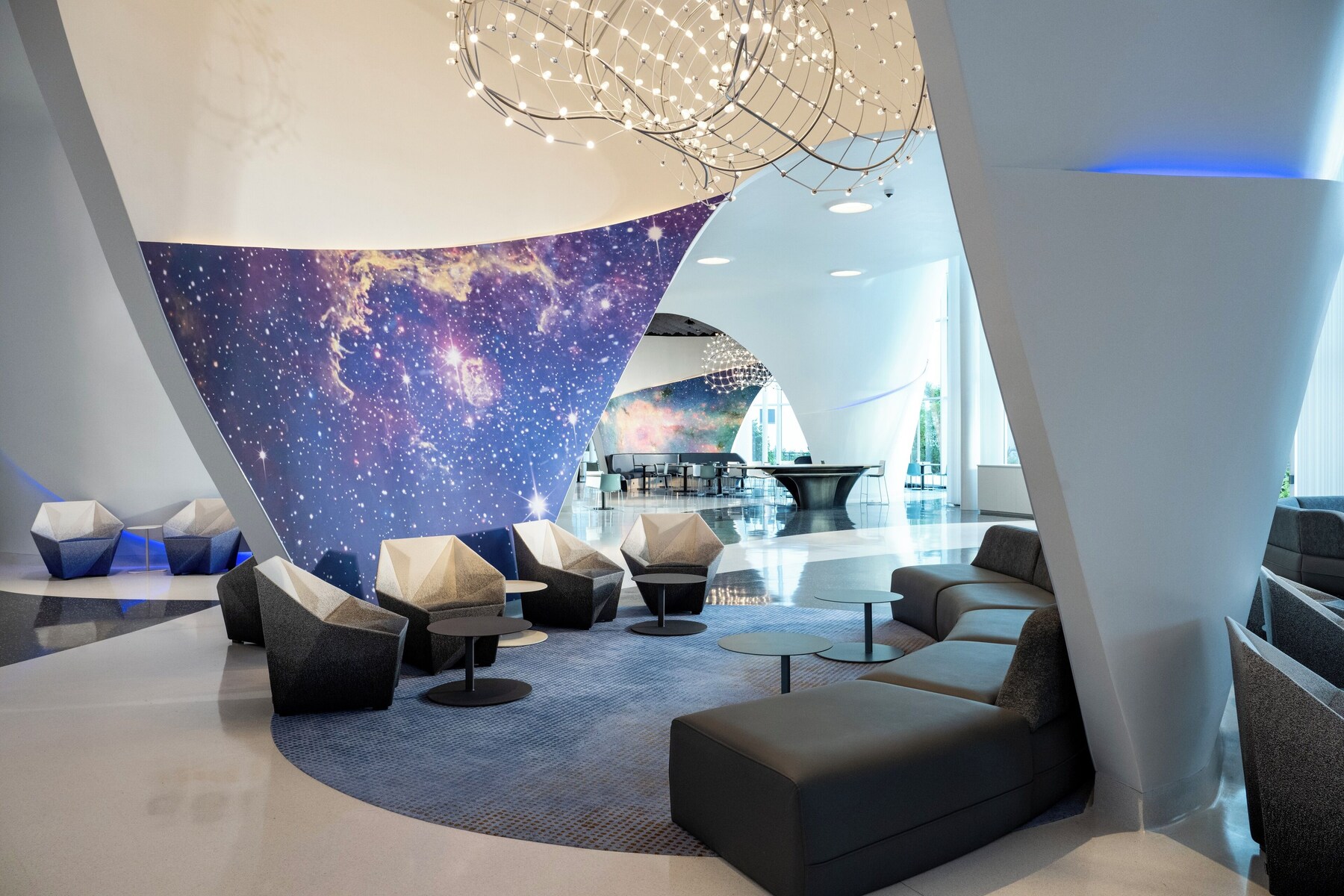 Sala de estar en el lobby