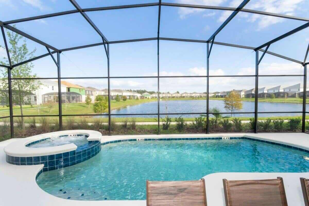 A heated pool