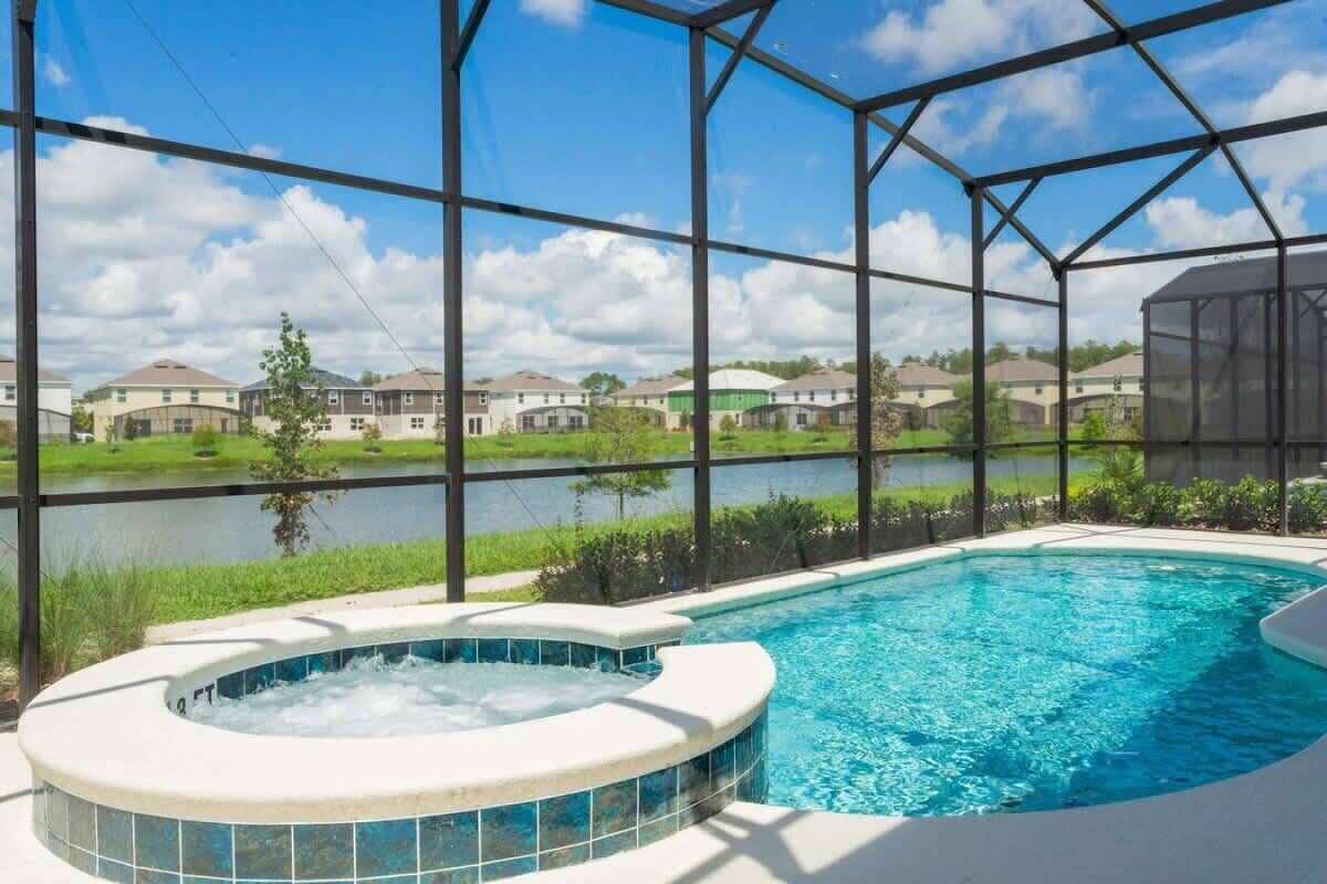 A heated pool