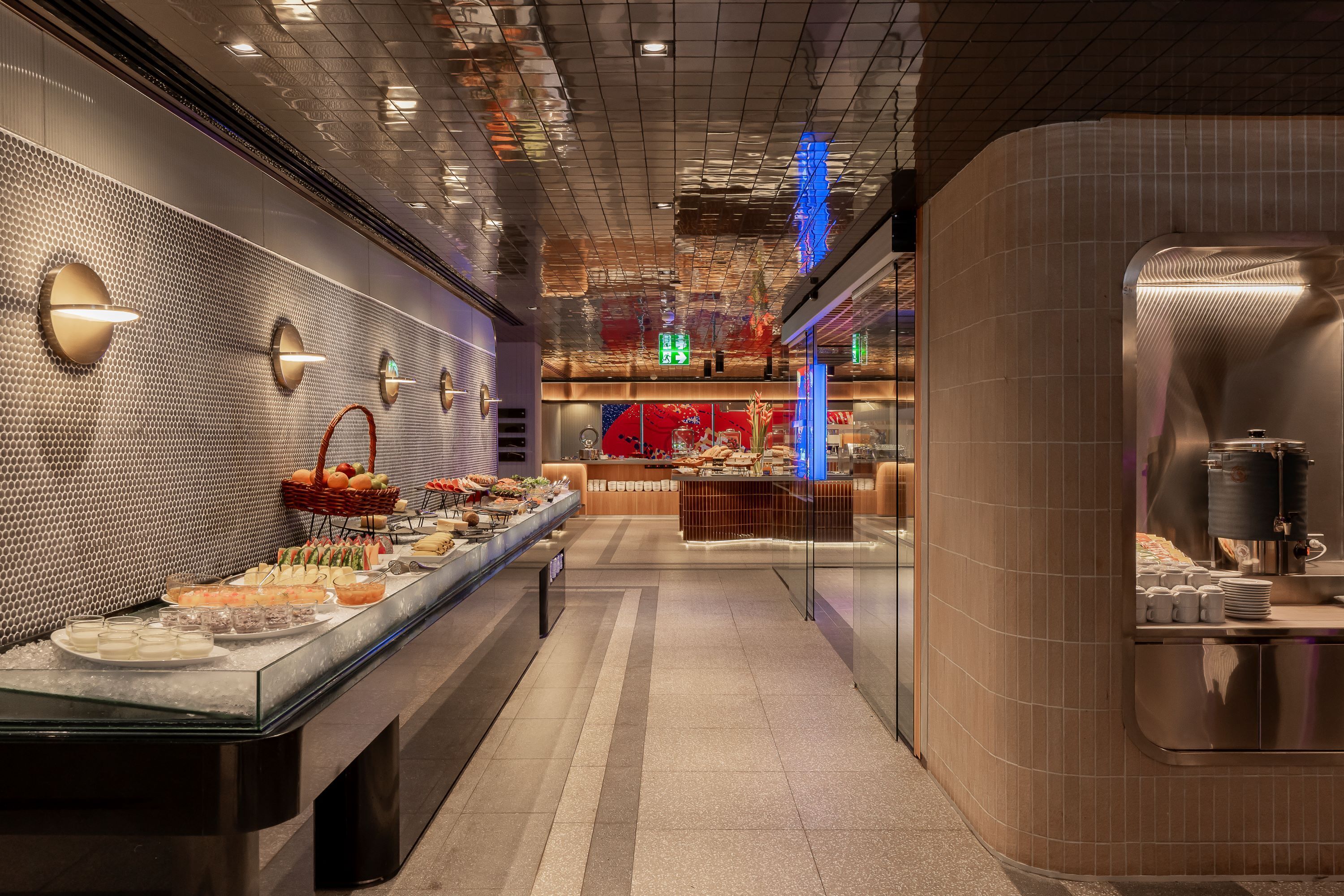 Daily buffet breakfast for a fee