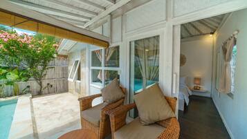 Villa Deluxe, 1 chambre, piscine privée | Terrasse/Patio
