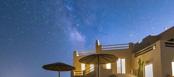 Private Hillside Cycladic Estate with mountain and ocean views olive grove