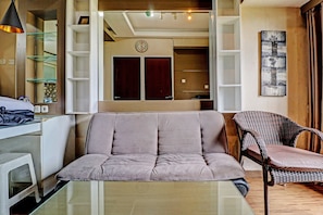 Chambre Deluxe double | Aire de séjour