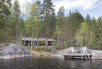 Private villa on lake Saimaa with sauna & rowing boat - 6 persons, 3 bedrooms