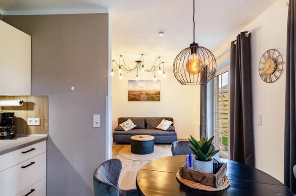 Interior - Ground floor apartment with terrace for 3 pers. max. 4 pers. Pets allowed Wallbox (Nessmersiel)