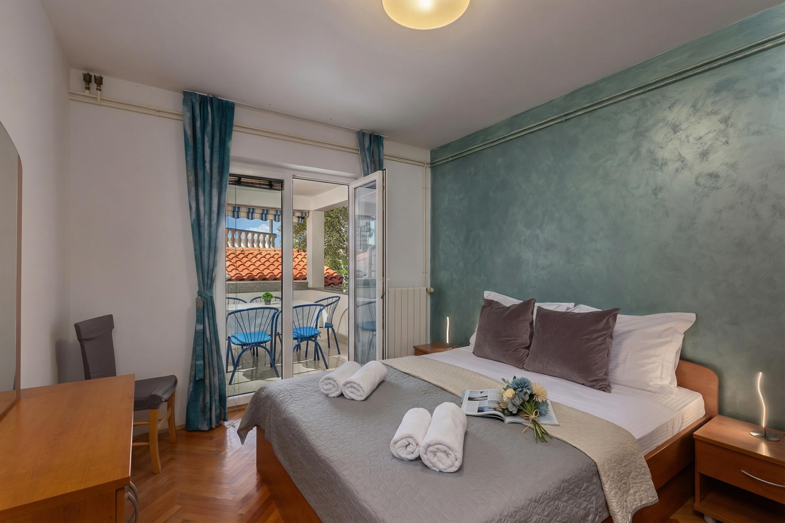 Căn hộ dành cho gia đình, nhiều phòng ngủ, 2 phòng tắm (Family Resort Santa Maria I Apartment) | 2 phòng ngủ, khu vực làm việc phù hợp cho laptop, bộ trải giường 