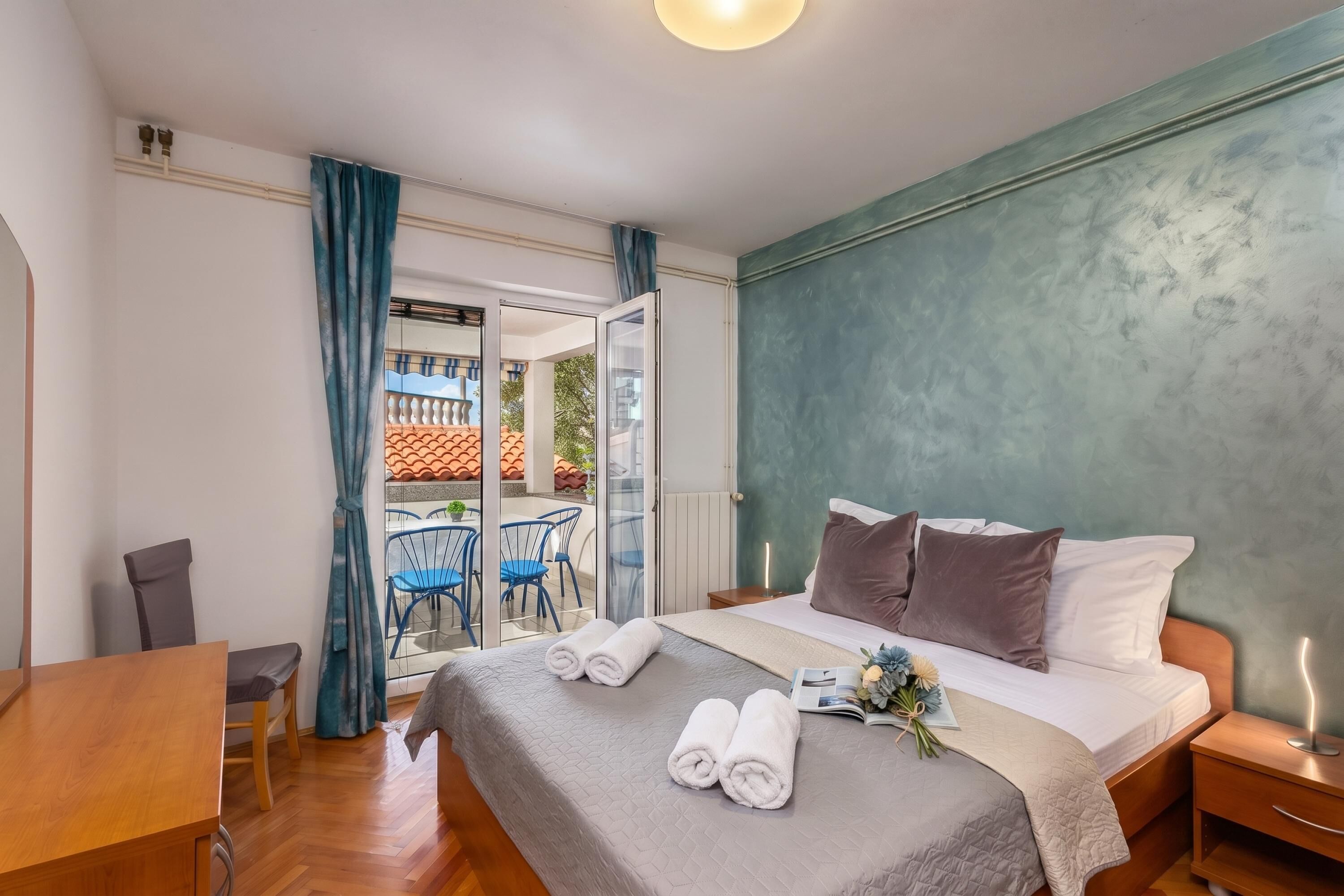 Familienapartment, 2 Schlafzimmer, 2 Bäder, Meerseite (Family Resort Santa Maria I Apartment)