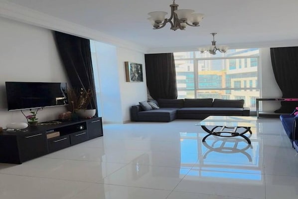 Living area - Fully Furnished 1BHK (Dubai)