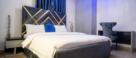 Kamar Deluks | 1 kamar tidur, meja kerja, tirai kedap cahaya, dan Wi-Fi gratis