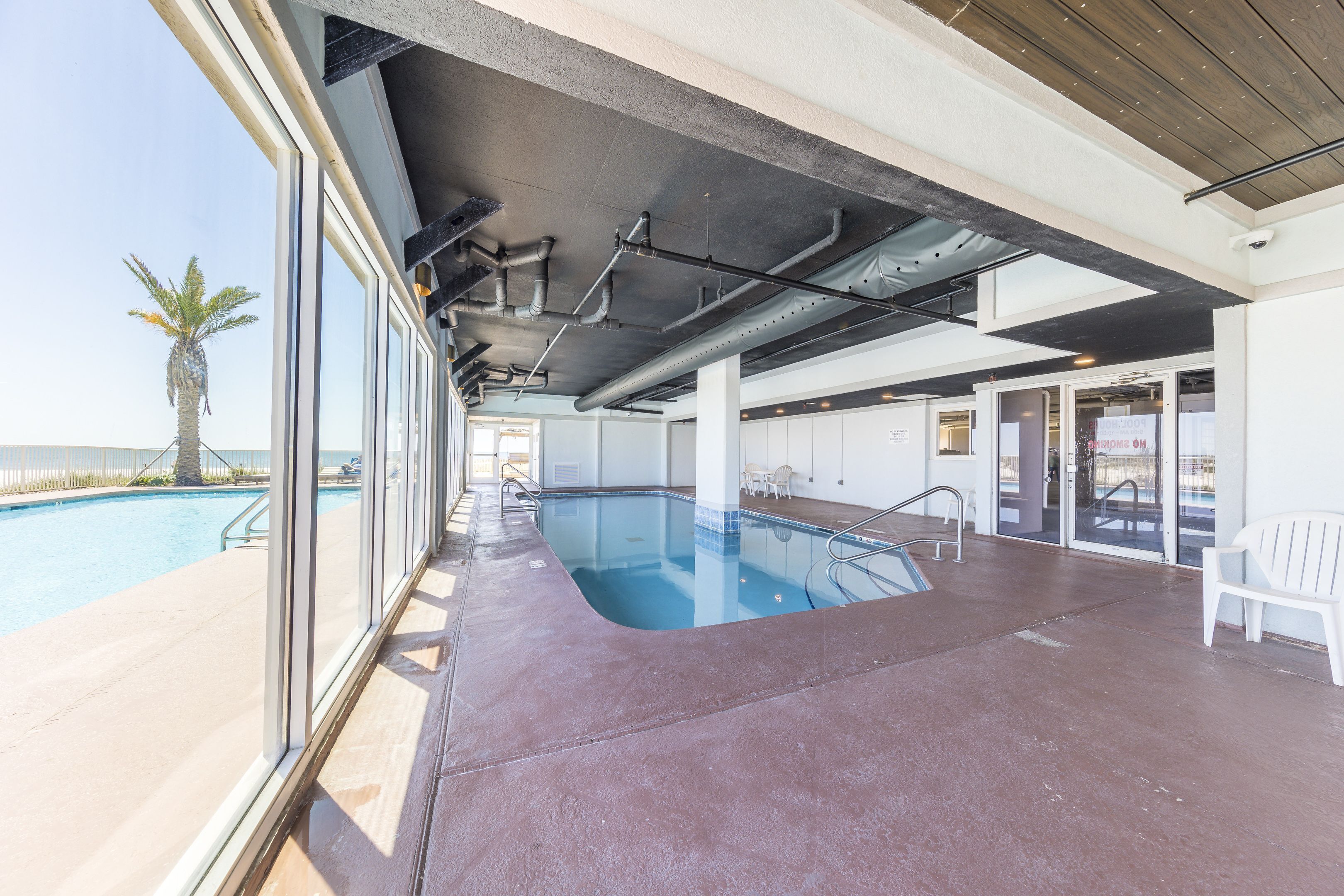 Indoor pool, outdoor pool