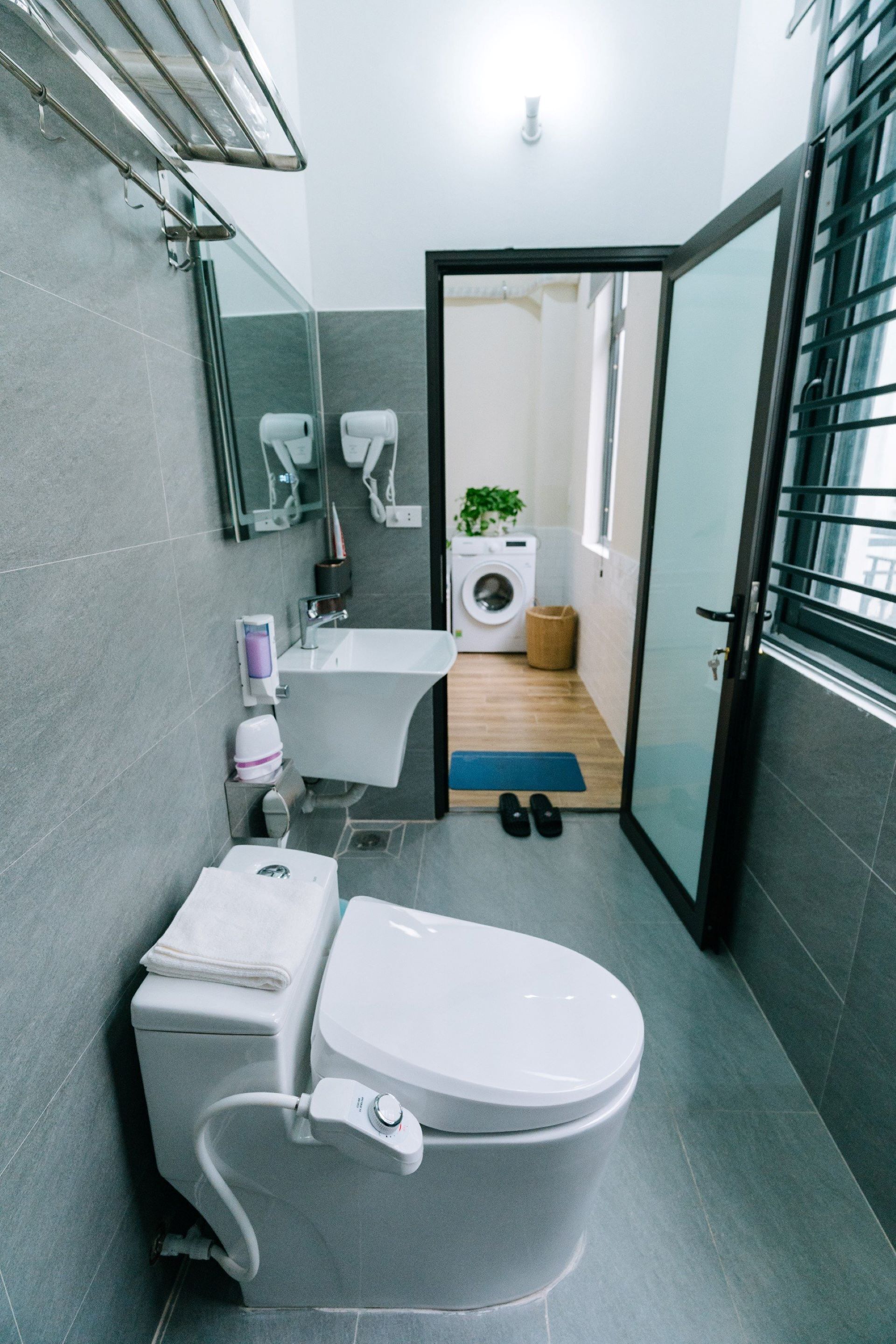 Comfort Double Room | Bathroom | Rainfall showerhead, designer toiletries, hair dryer, bathrobes